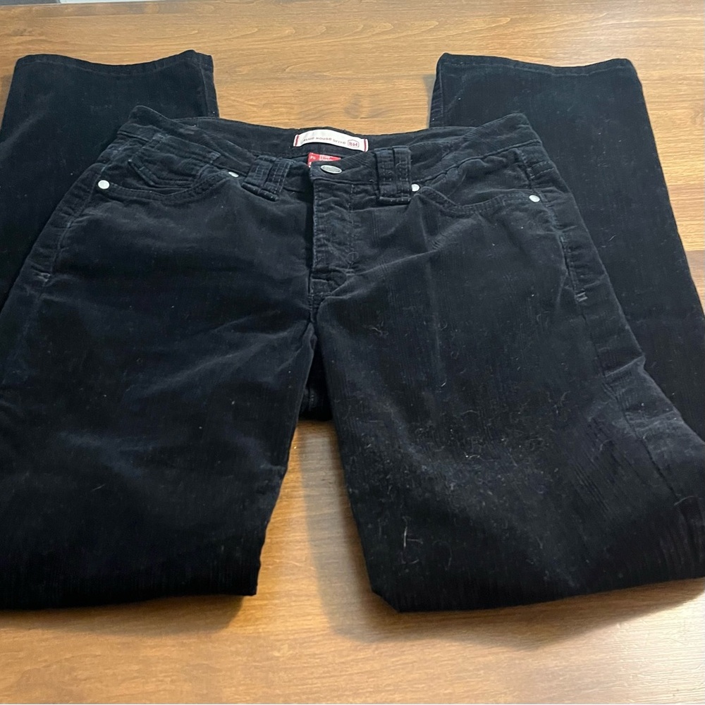 Black Corduroy Slimming Pants-Blue House Drive-Size 8